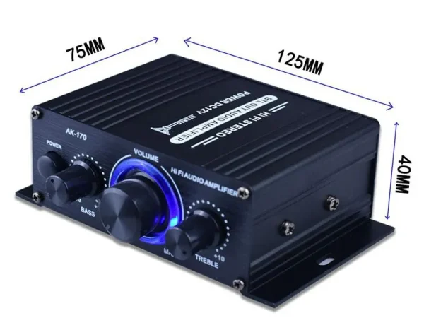 Hi-fi Amplifiers AK270 400W DC 12V Mini Car Hifi Power