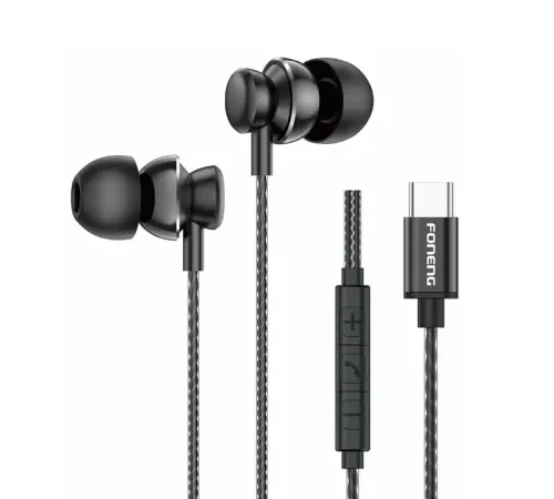 FONENG T67 Type-C In-Ear Heavy Bass Wired Earphone
