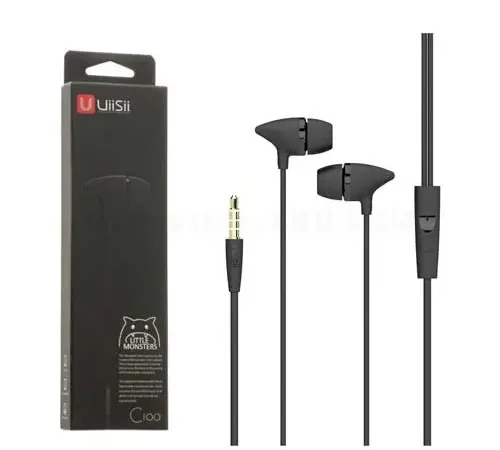 UiiSii C100 In-Ear High Bass Stereo Earphones with Mic