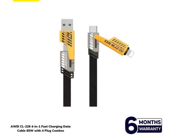 AWEI CL-226 4-in-1 65W Fast Charging Cable