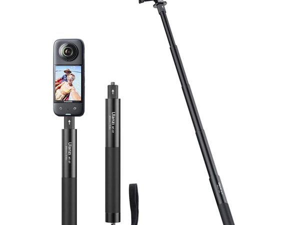 Ulanzi MT-58 Invisible Selfie Stick (120cm) – Lightweight Aluminum Extension Pole for Insta360, GoPro
