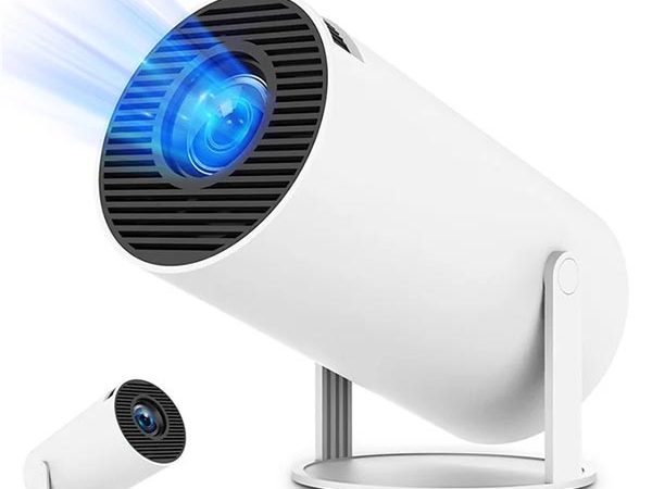 HY300 Mini Portable Projector | Android 11 | 180° Rotation | WiFi 6