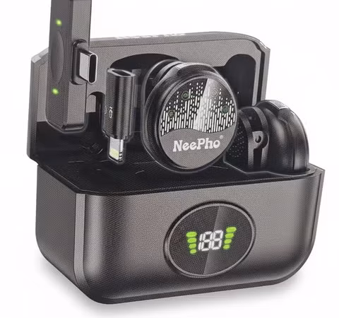 Neepho NP-59 Collar Clip Button wireless Microphone