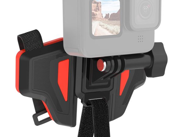TELESIN 2nd Gen Motorcycle Helmet Chin Strap Mount for Action Cameras